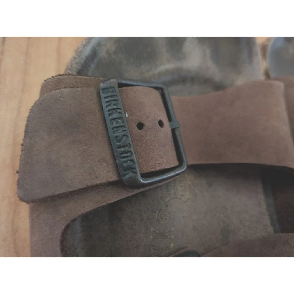 Birkenstock Arizona Sandals Womens 38 7 Boho Gorpcore Granola Minimalist Comfort
